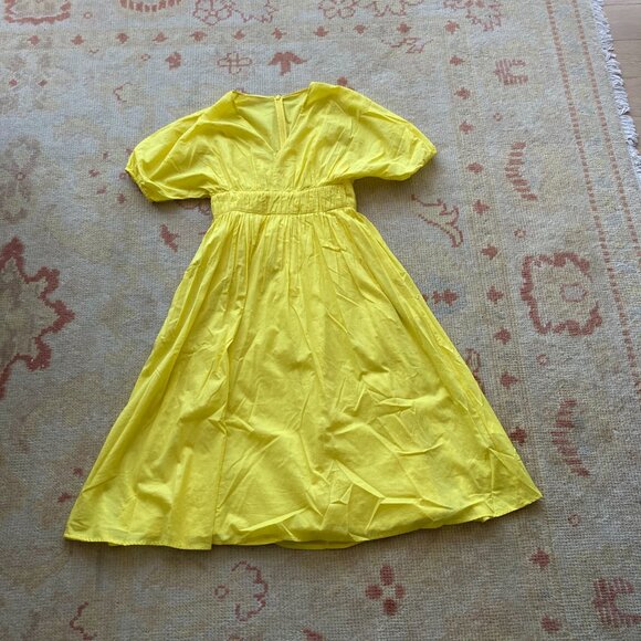 NWT Banana Republic Factory Voile Elbow-Sleeve Midi Dress XS Petite - Picture 2 of 8